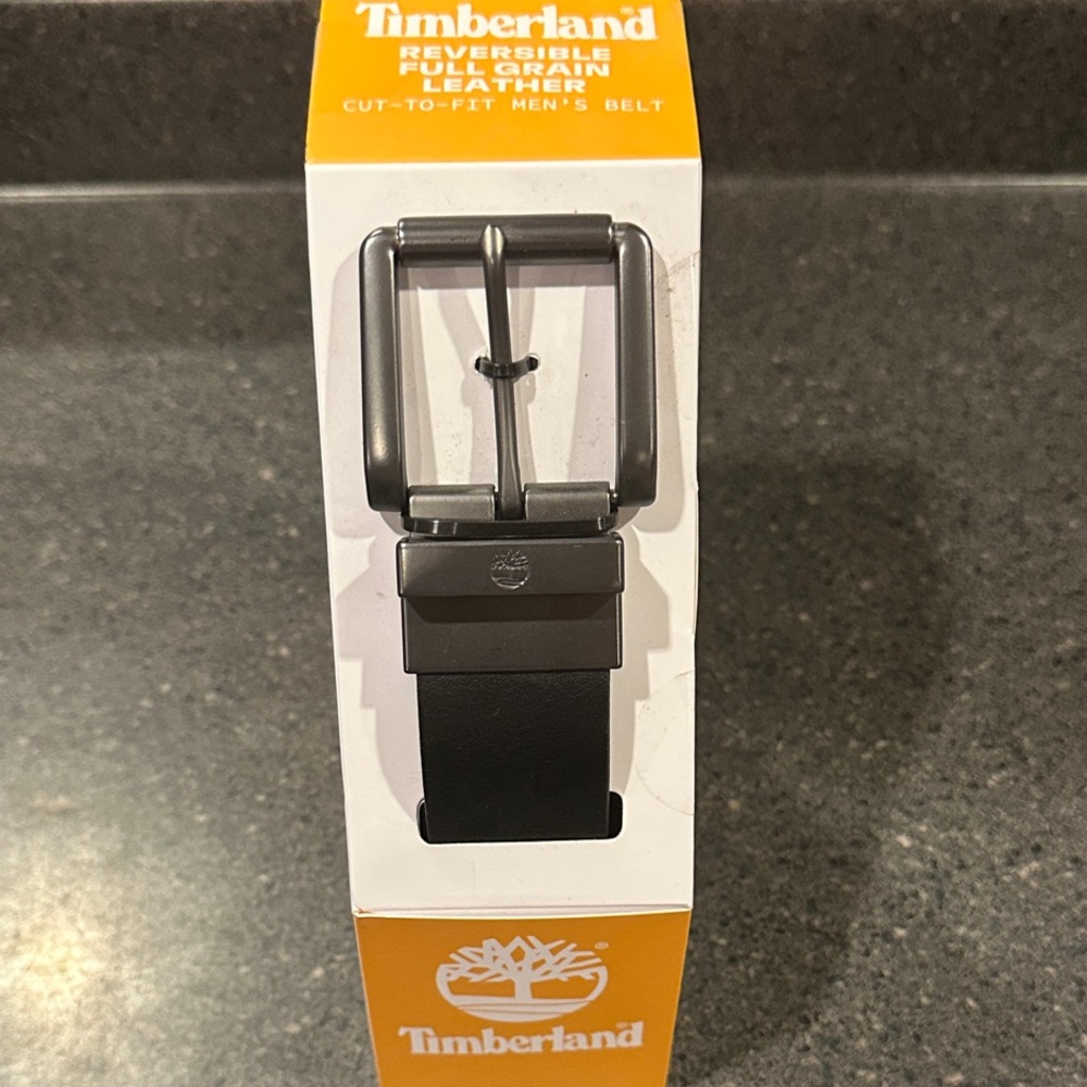 Timberland Black Reversible Leather Belt